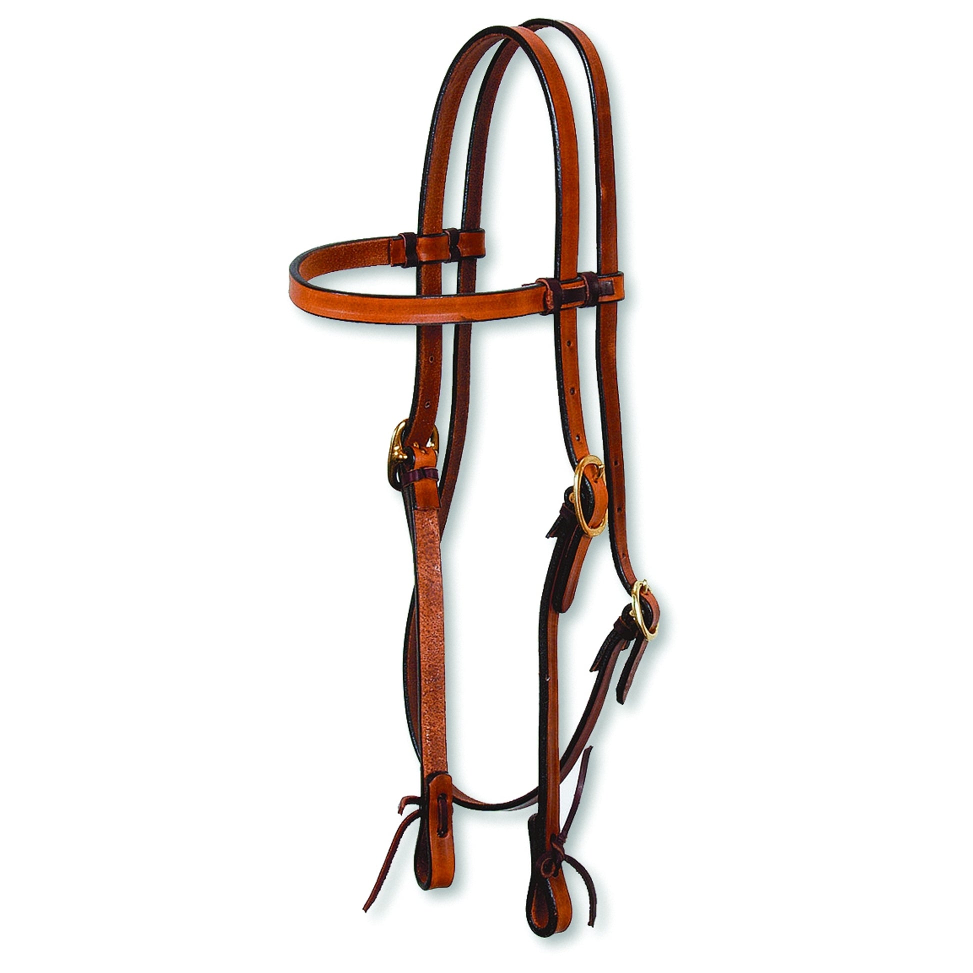 Circle Y Browband Laced Harness Leather Headstall