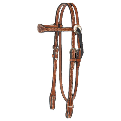 Circle Y Goodnight Floral Tooled Combo Headstall