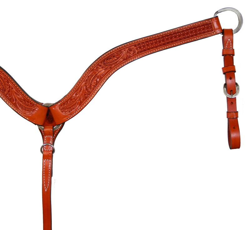 Circle Y Goodnight Floral Combo Tool Breast Collar