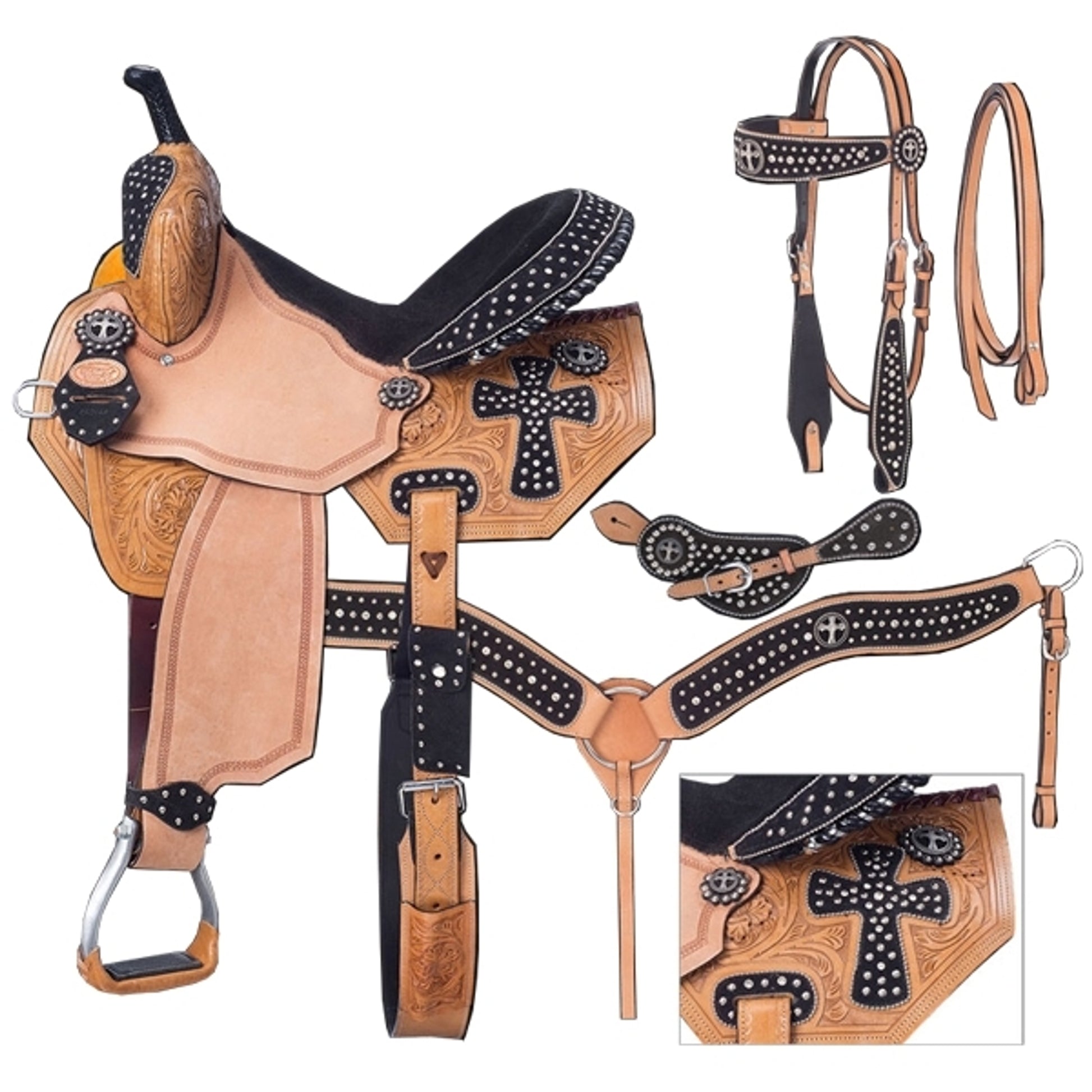 Silver Royal Midnight Run Barrel Saddle Package
