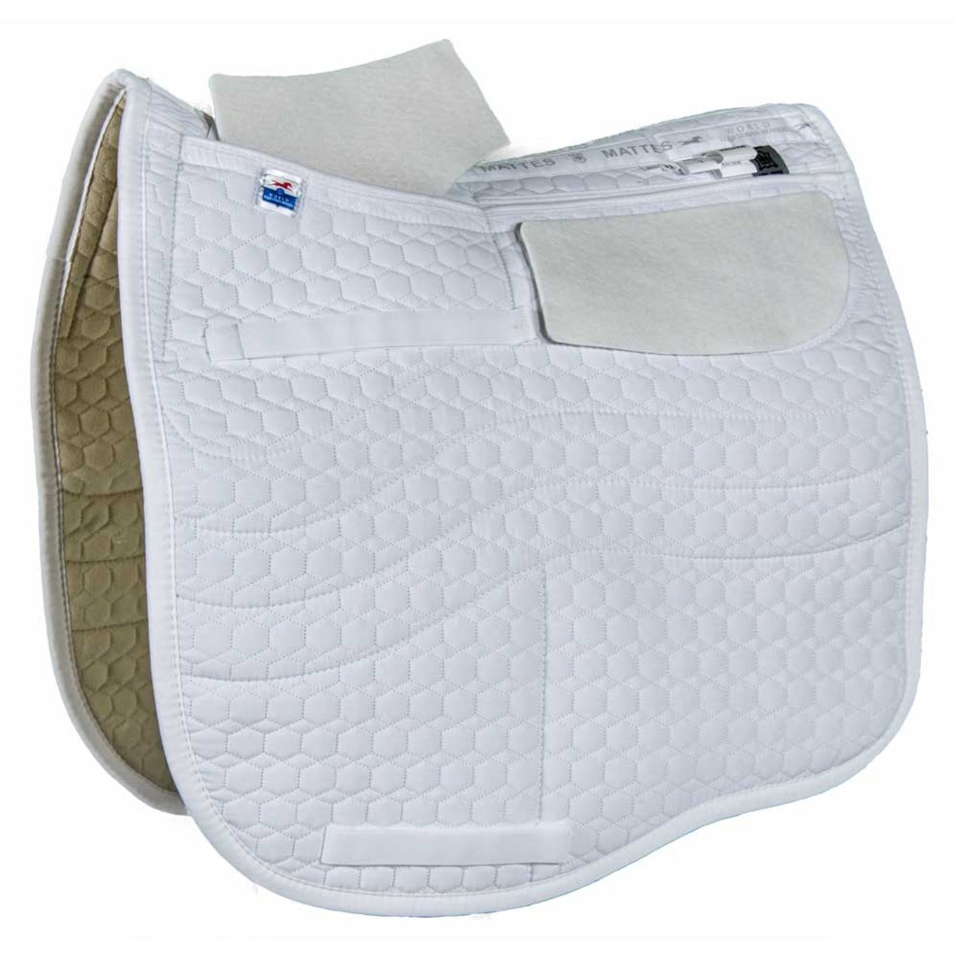 E.A. Mattes Platinum Euro-Fit Dressage Quilt Only Correction Pad with Shim Pockets