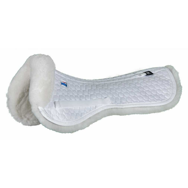 E.A. Mattes Platinum Dressage Half Pad with Sheepskin Trim