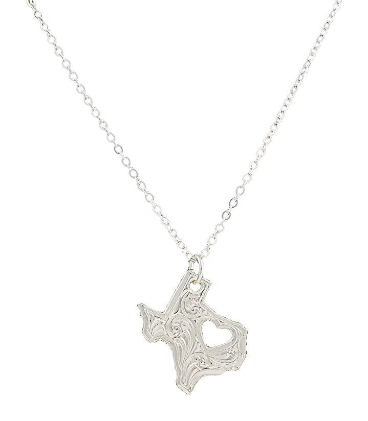Montana Silversmiths I Heart Texas Necklace