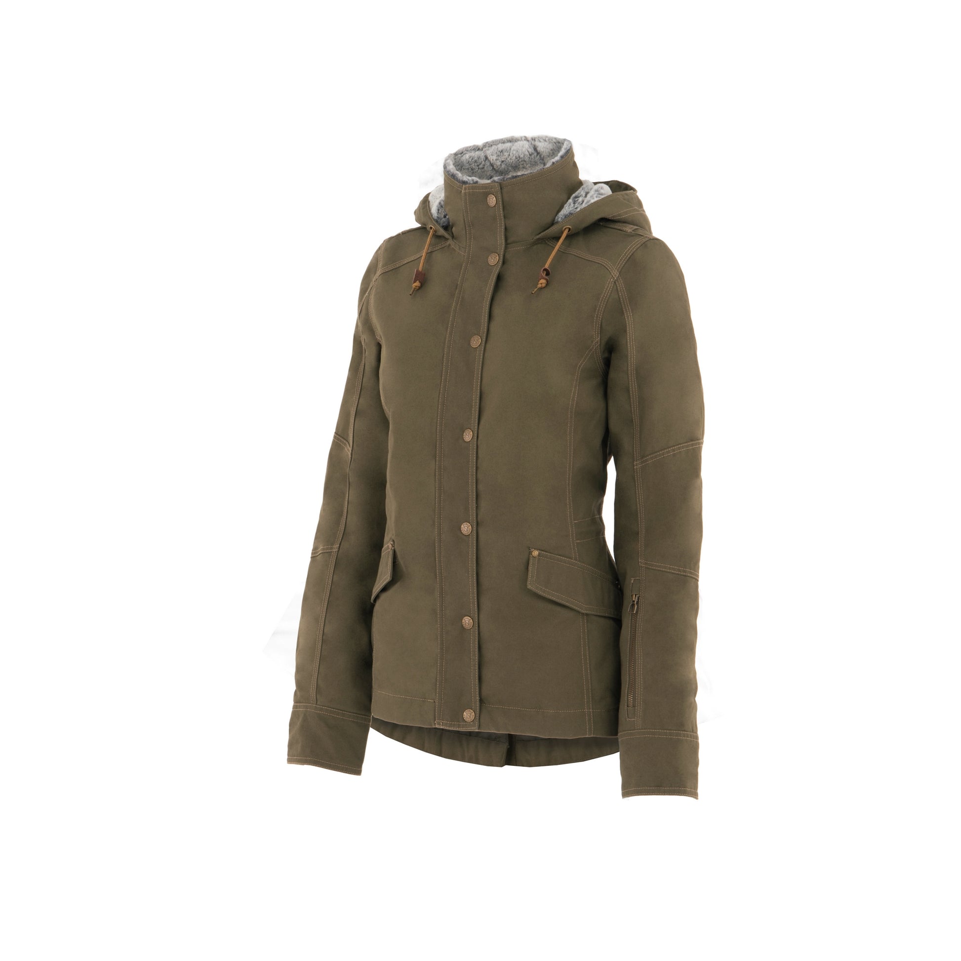 Noble Equestrian Girl Tough Canvas Jacket