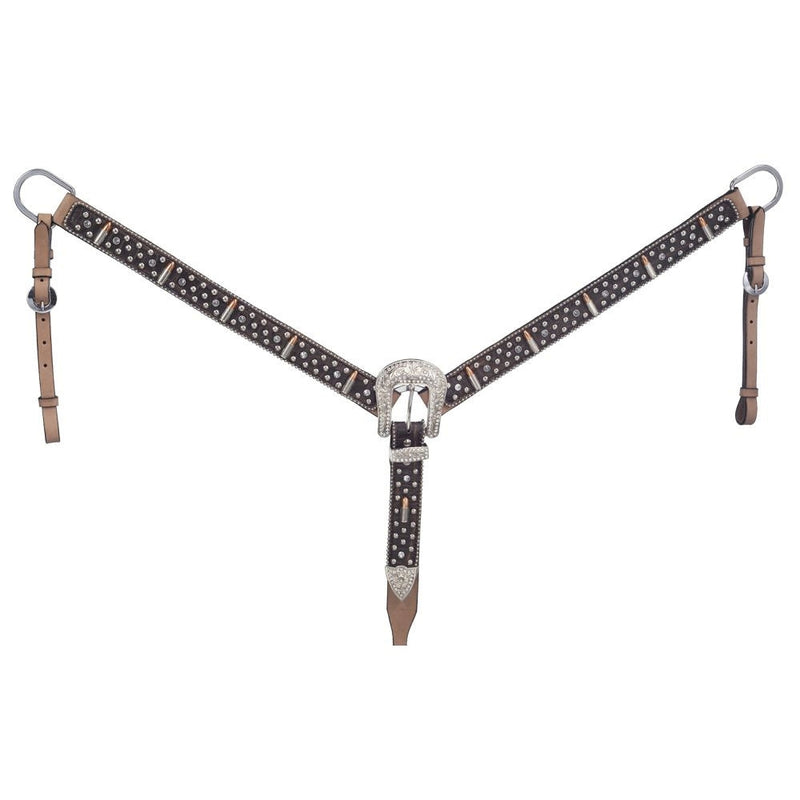 Silver Royal Remington Belt Buckle Bling Breastcollar