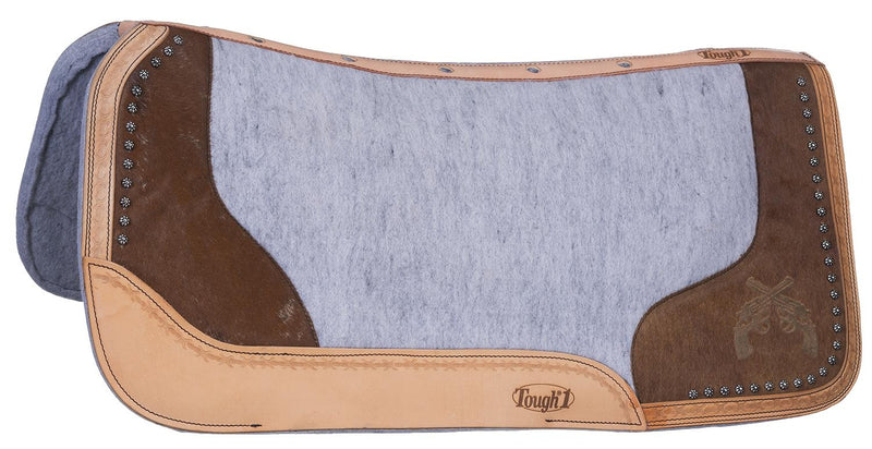 Tough-1 Motif Felt/Hair Contoured Saddle Pad - Pistols