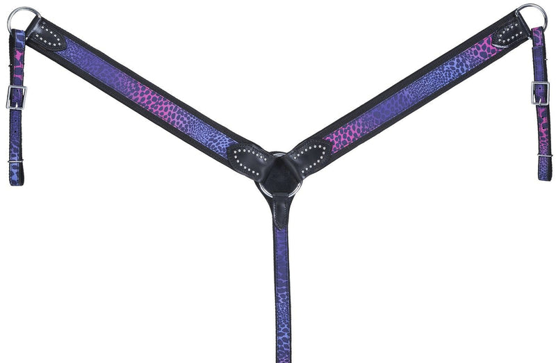 Tough-1 Prints With Dots Nylon Breastcollar - Wild Safari