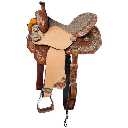 Silver Royal Jameson Barrel Saddle 5Pc Package