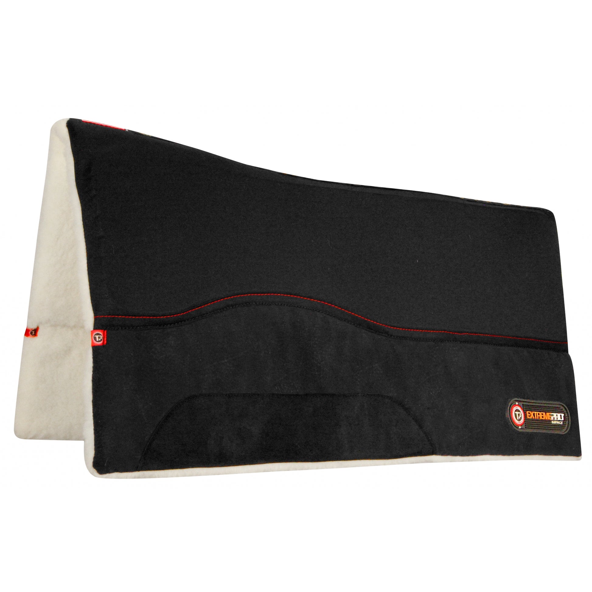 T3 MicroSuede Western Pad with T3 Extreme Pro-Impact Protection Inserts