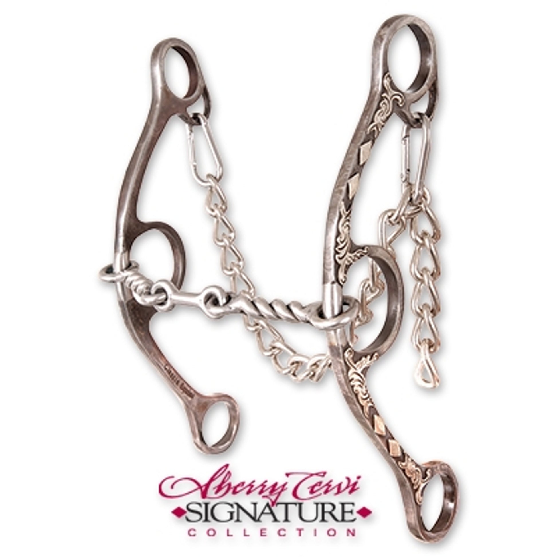 Classic Equine Cervi Twisted Wire Dogbne Diamond Long Shank