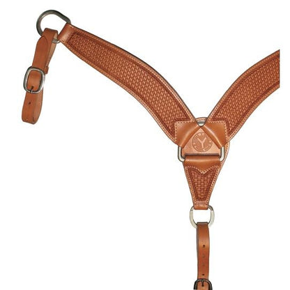 Circle Y 2 3/4" Roper Basketweave Breast Collar