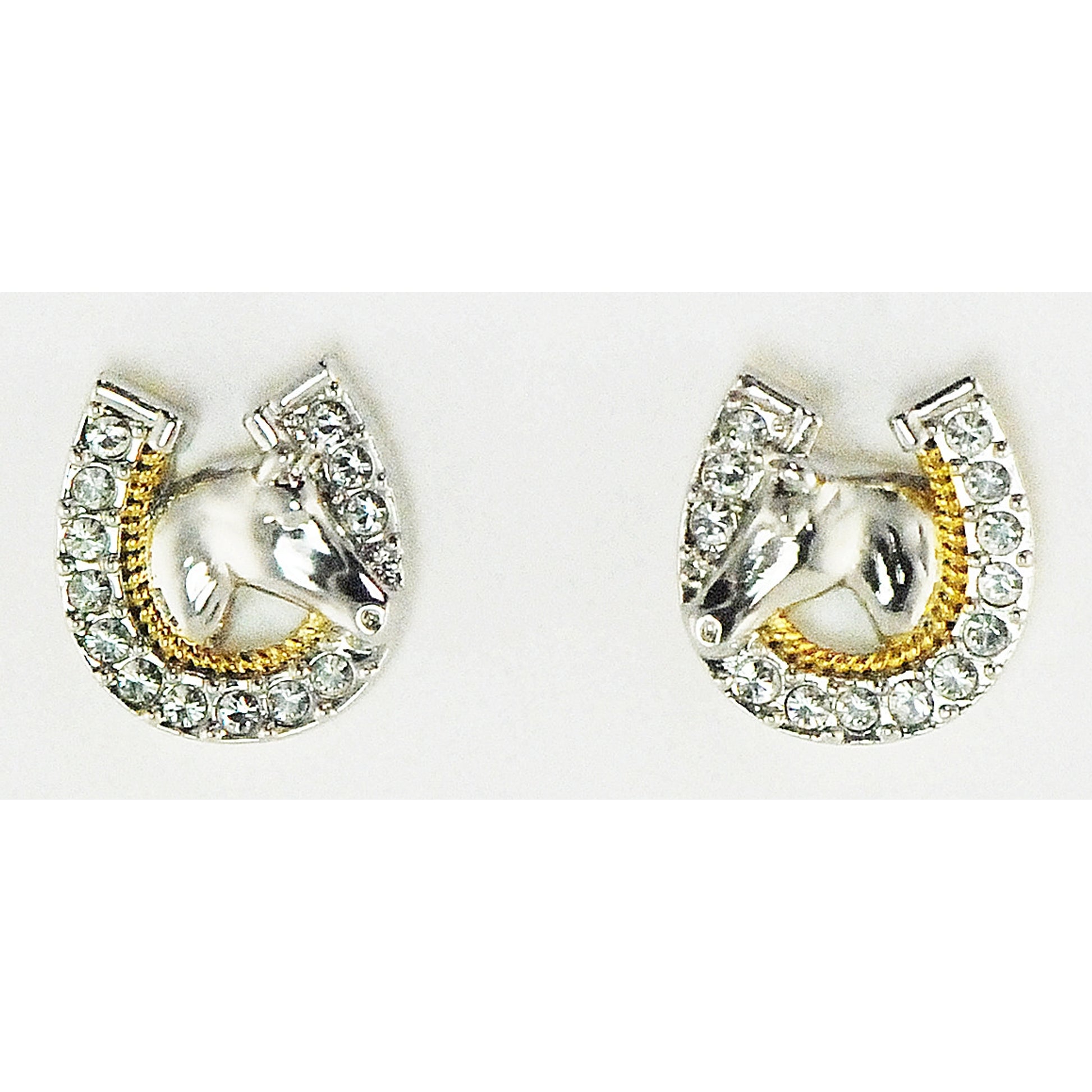 Western Edge Jewelry Horseshoe Horsehead Earrings