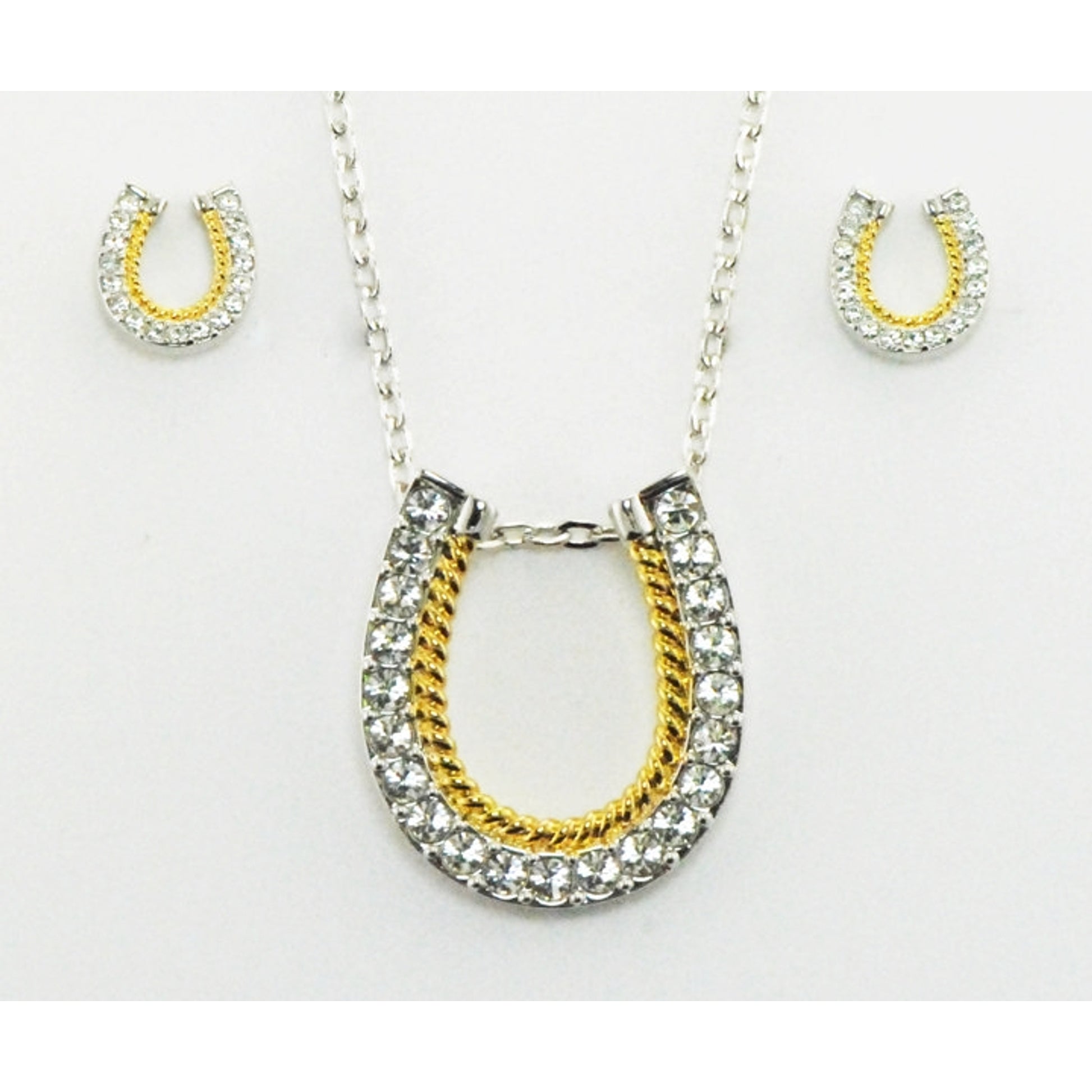 Western Edge Jewelry Horseshoes Rope Jewlery Set
