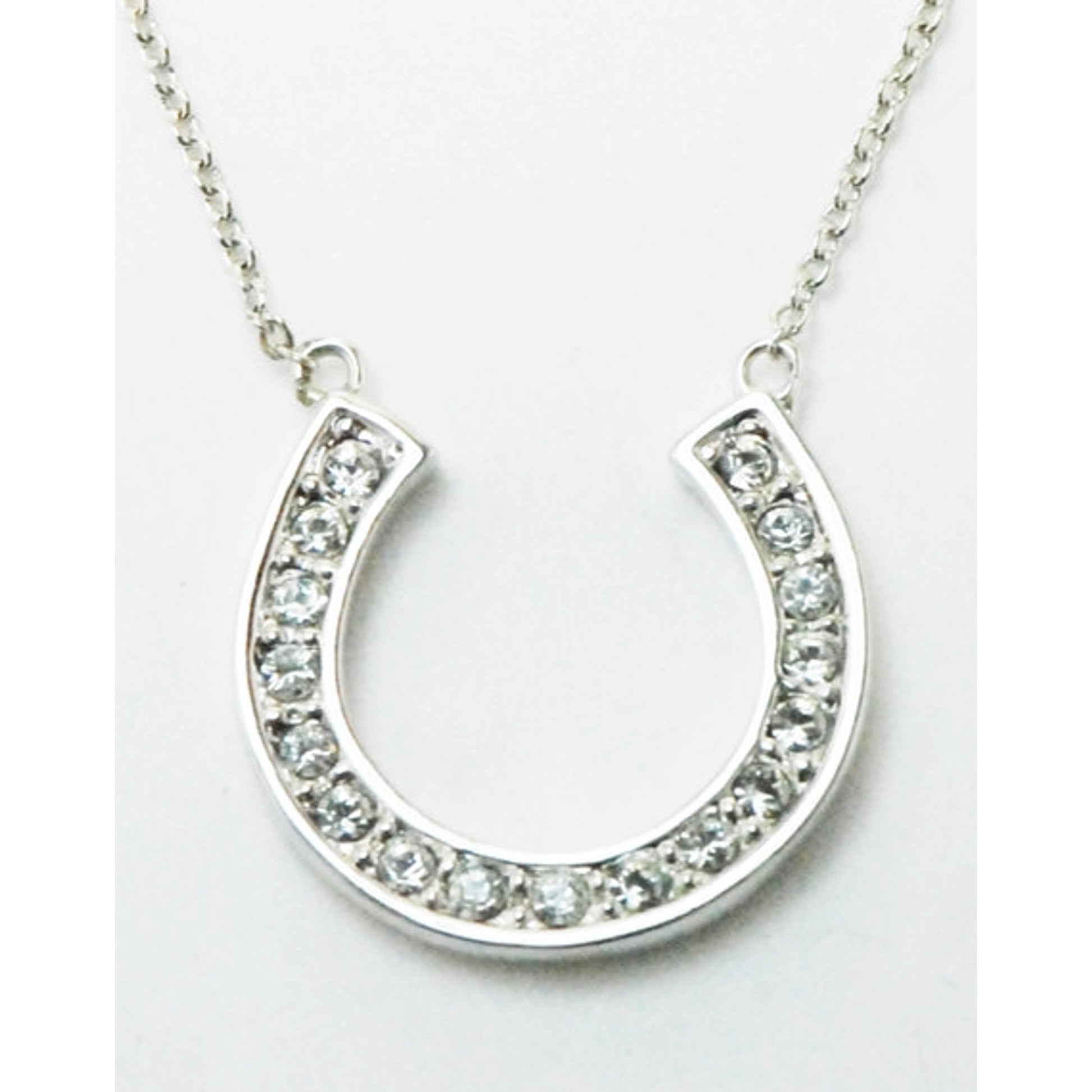 Western Edge Jewelry Crystal Horseshoe Necklace