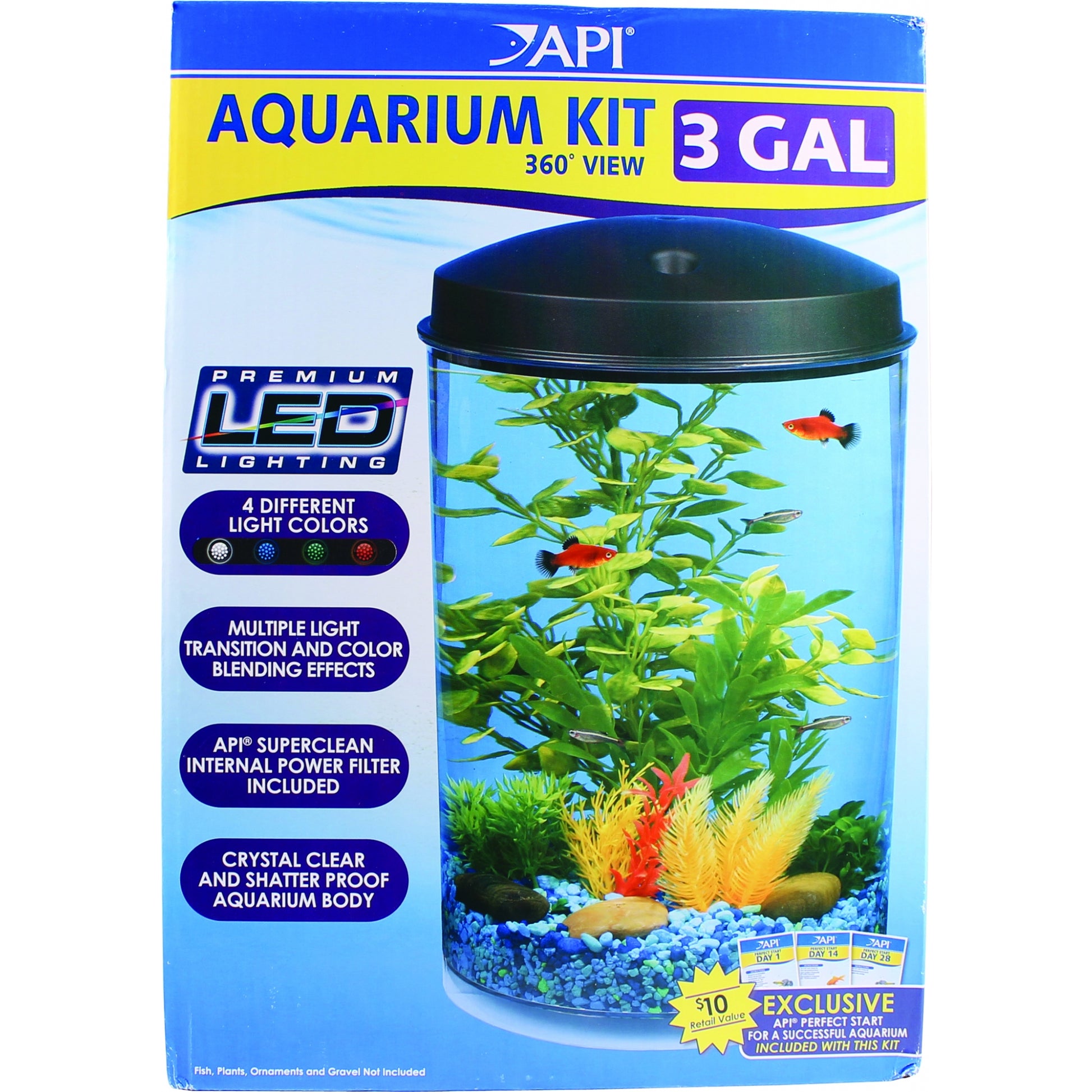 360 Degrees View Round Aquarium Kit