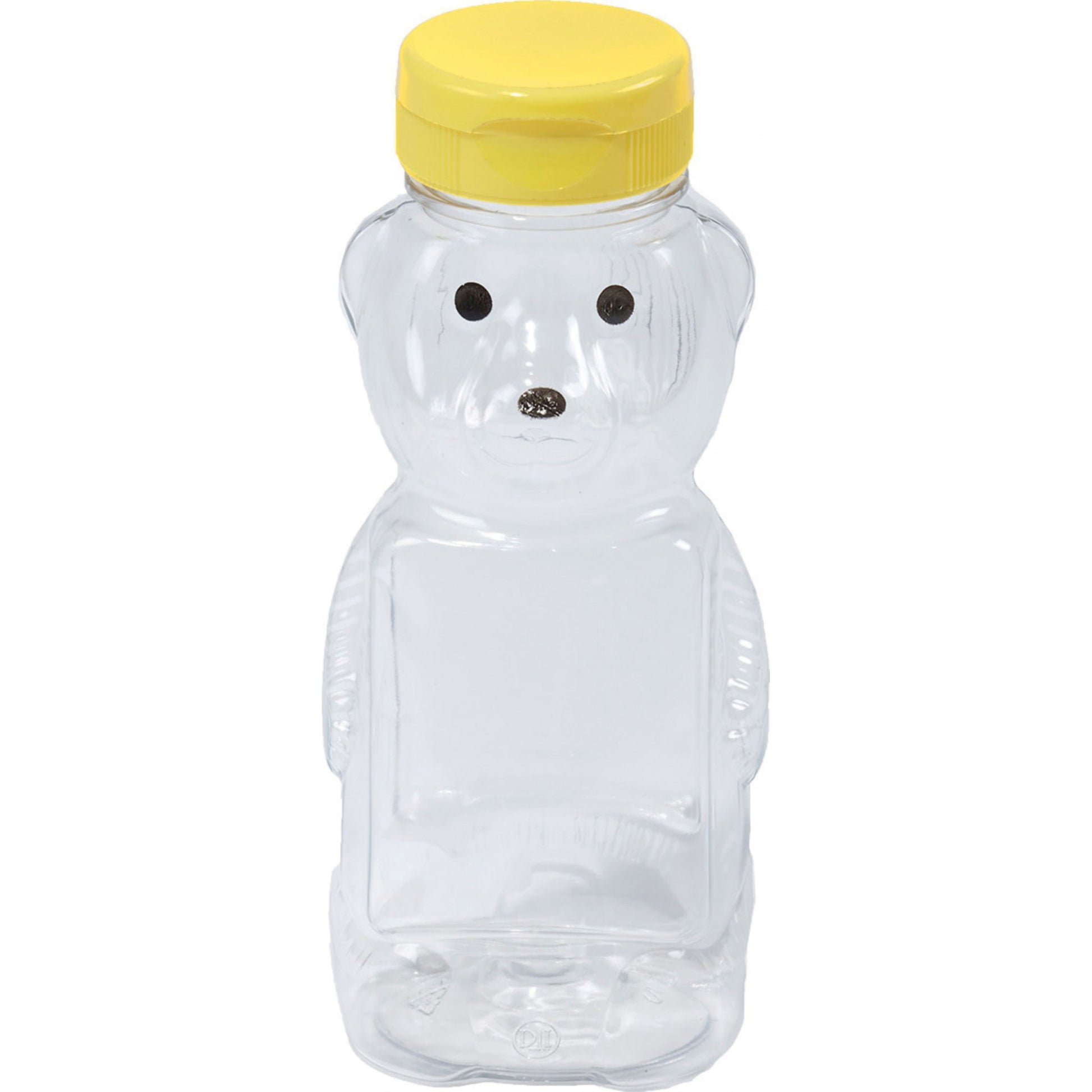 Little Giant Honey Bear Plastic Bottle With Lid - Pack of 12
