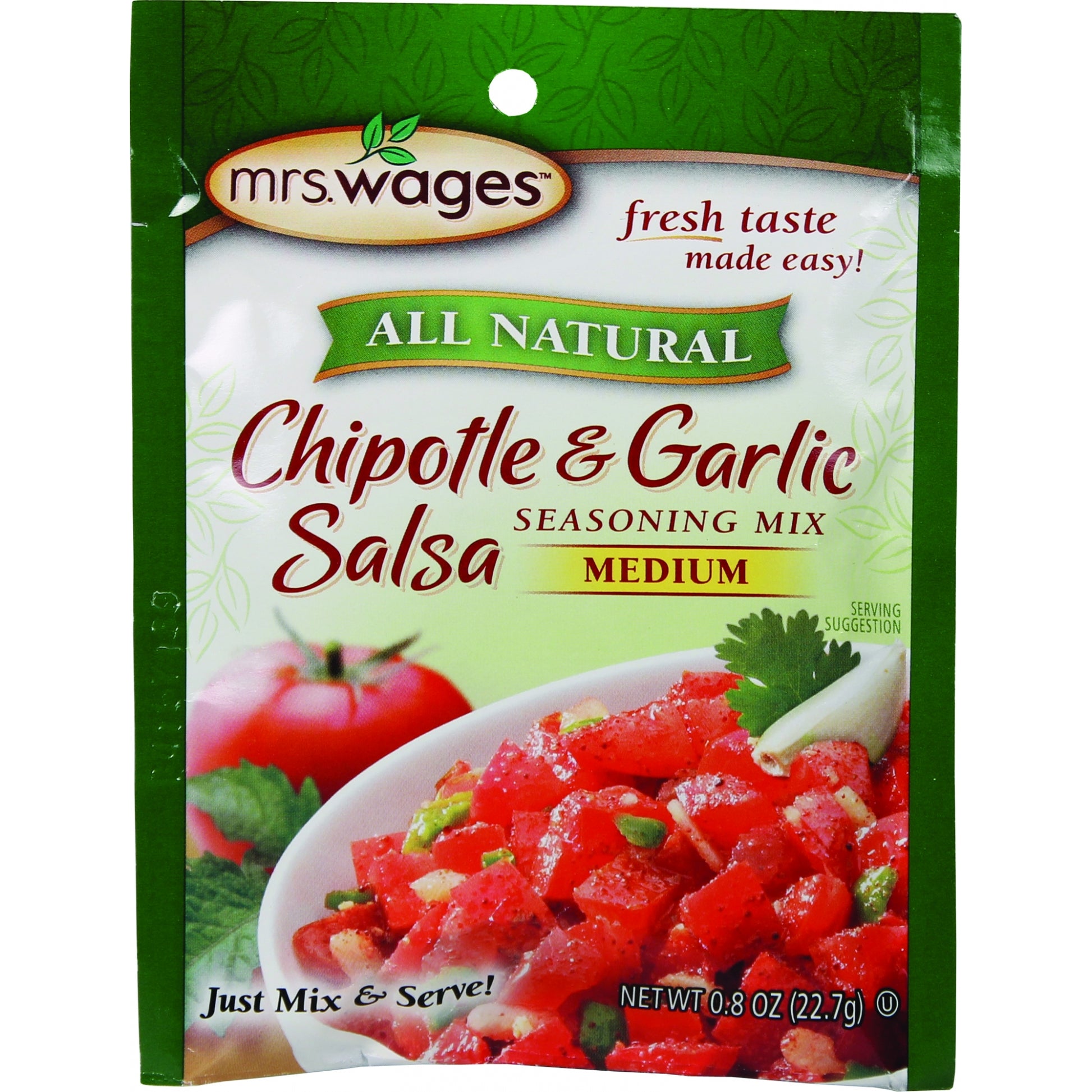 Mrs. Wages Chipotle & Garlic Medium Salsa Mix