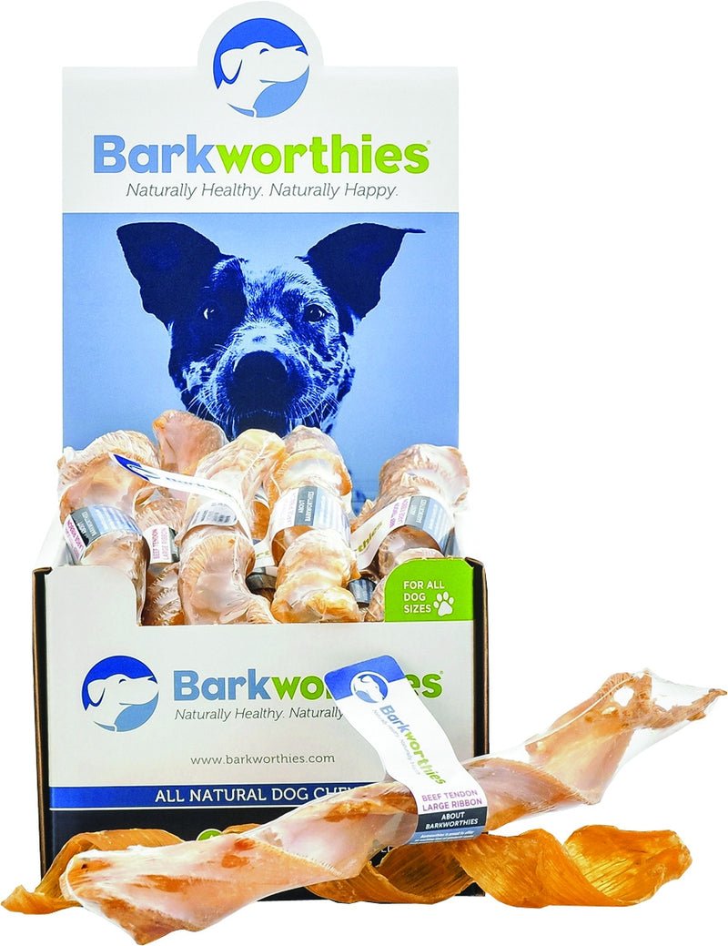 Barkworthies All Natural Beef Tendon Ribbon Dog Chew