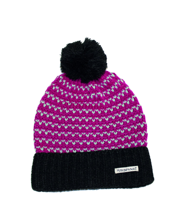 Horseware Ladies Bobble Hat & Scarf Set