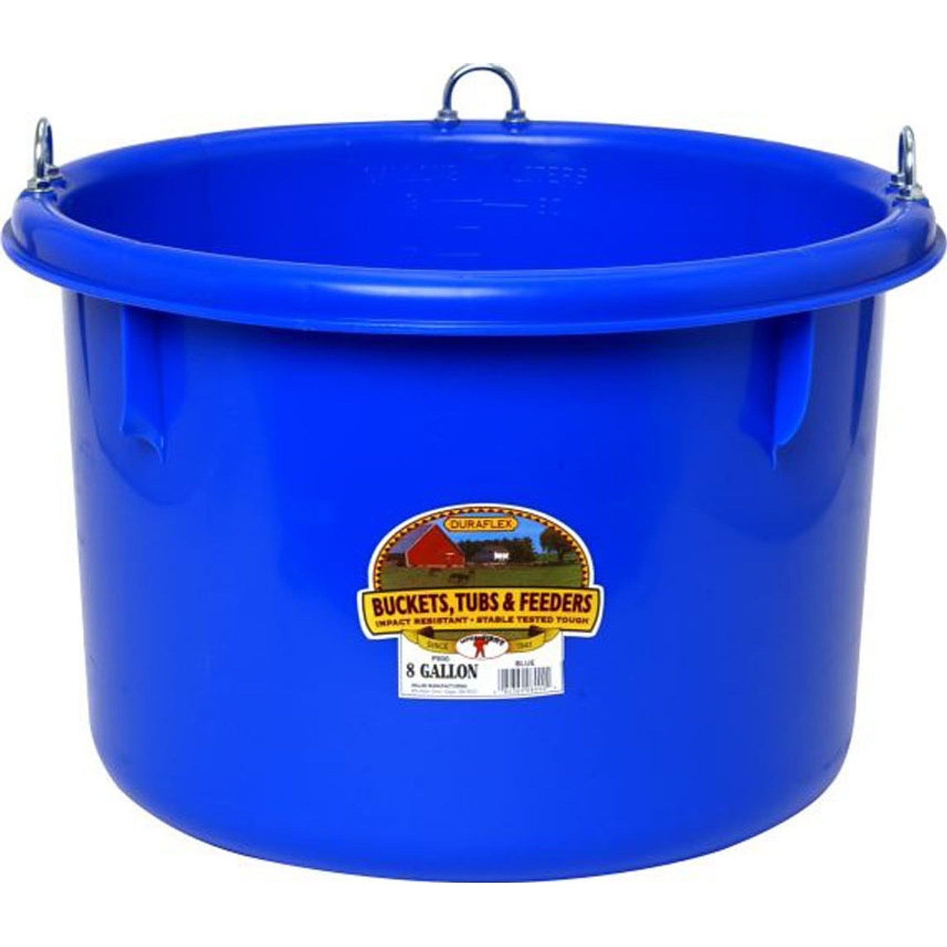 Round Plastic Feeder - Blue - 8 Gal