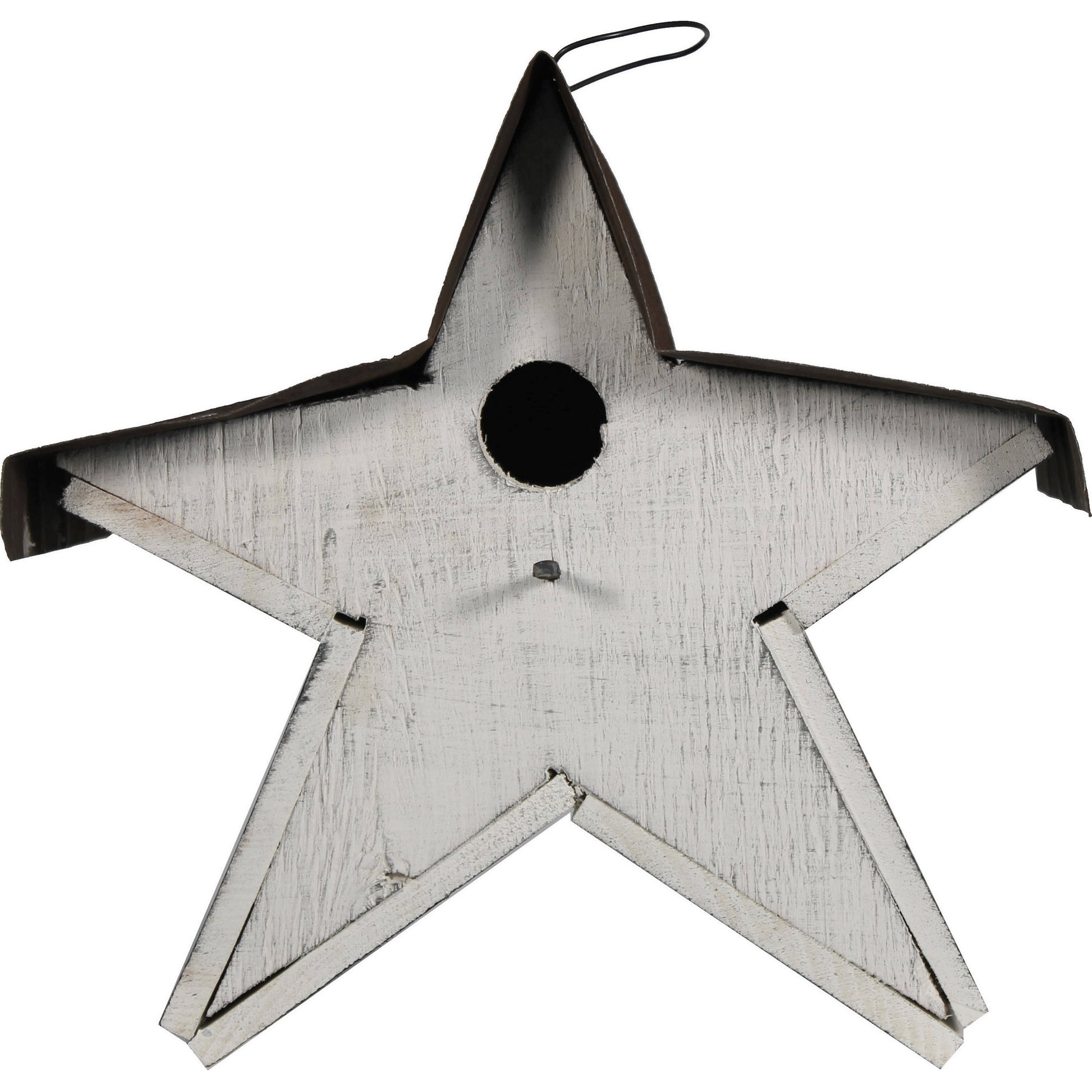Star Birdhouse - White