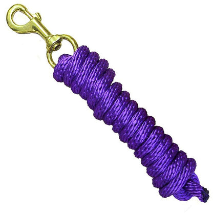 Braided Poly 8' Lead with Solid Brass Snap