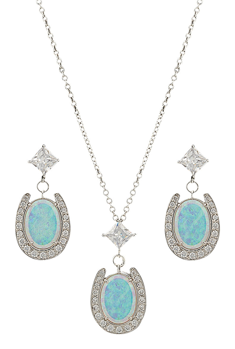 Montana Silversmiths River Lights Pond of Luck in the Evening Sky Jewelry Set