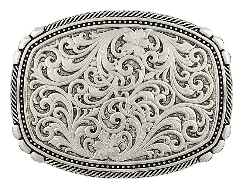 Montana Silversmiths Antiqued Medium Two-Tone Framed Buckle