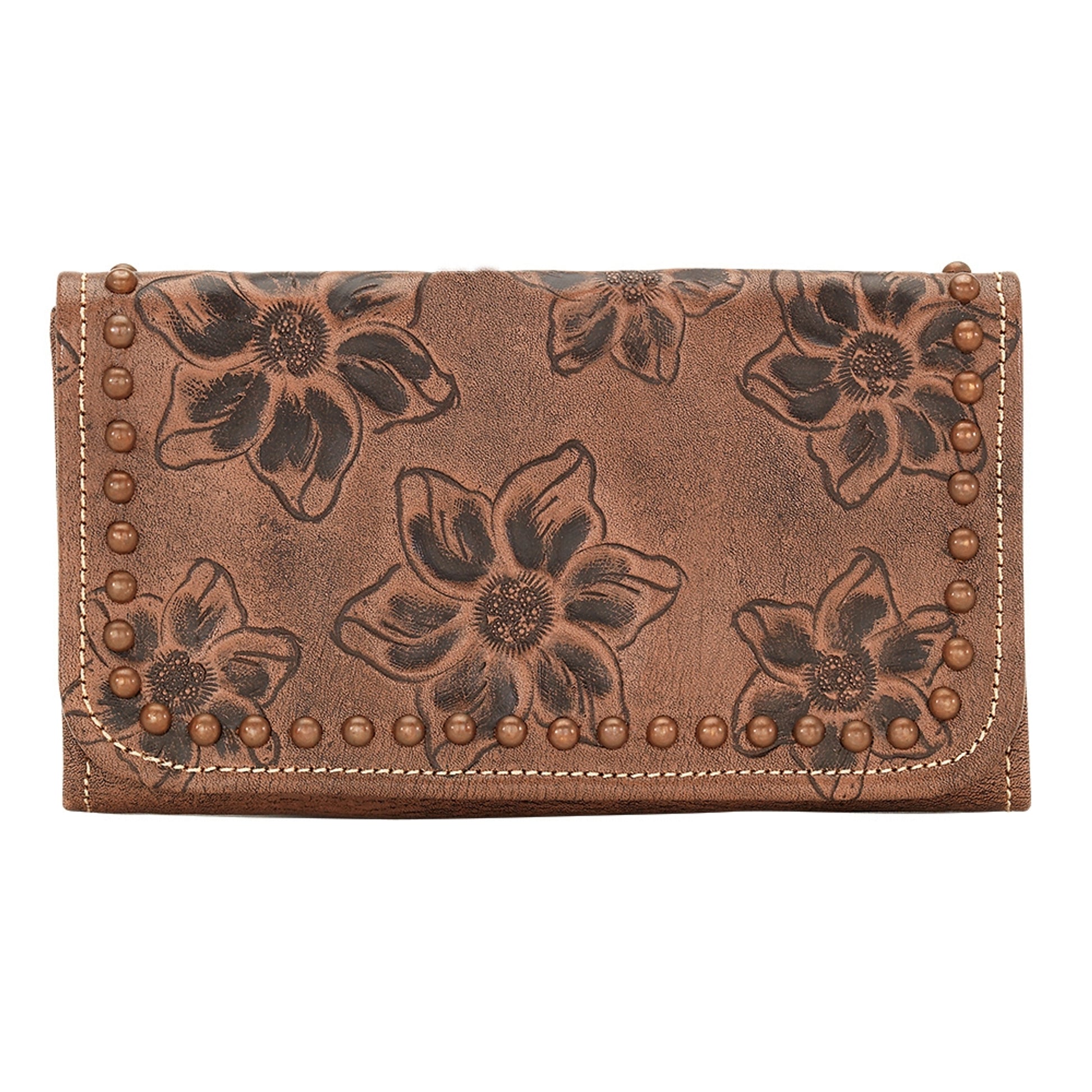 AMERICAN WEST Flower Child Tri-Fold Wallet - Dusty Rose