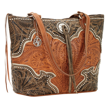 AMERICAN WEST Heart of Gold Zip Top Bucket Tote