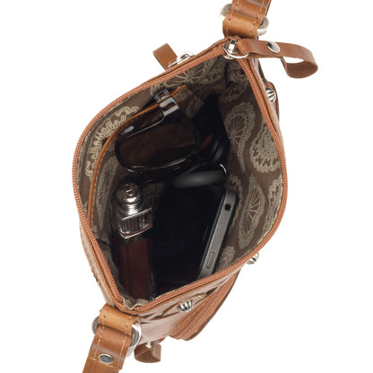 AMERICAN WEST Moon Dancer Crossbody Bag/Wallet - Rose/Sand