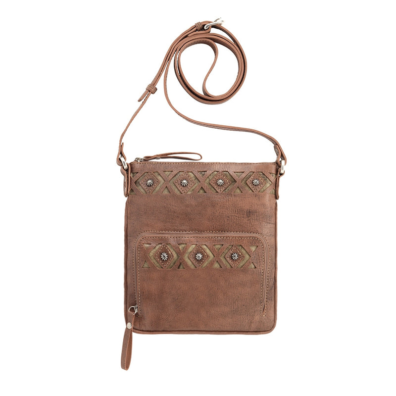 AMERICAN WEST Moon Dancer Crossbody Bag/Wallet - Rose/Sand