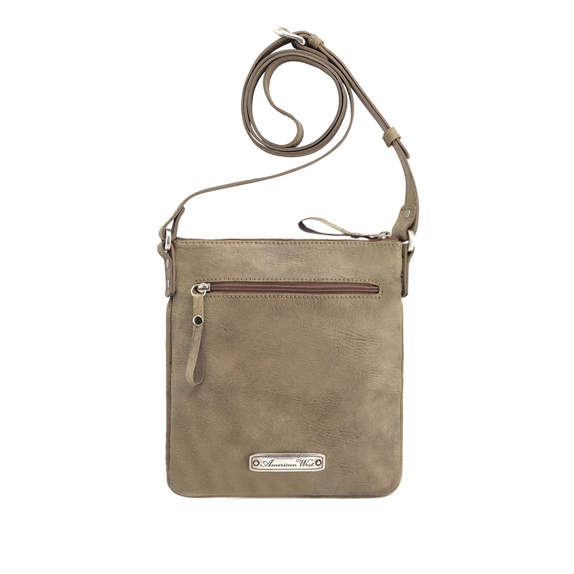 AMERICAN WEST Moon Dancer Crossbody Bag/Wallet - Rose/Sand