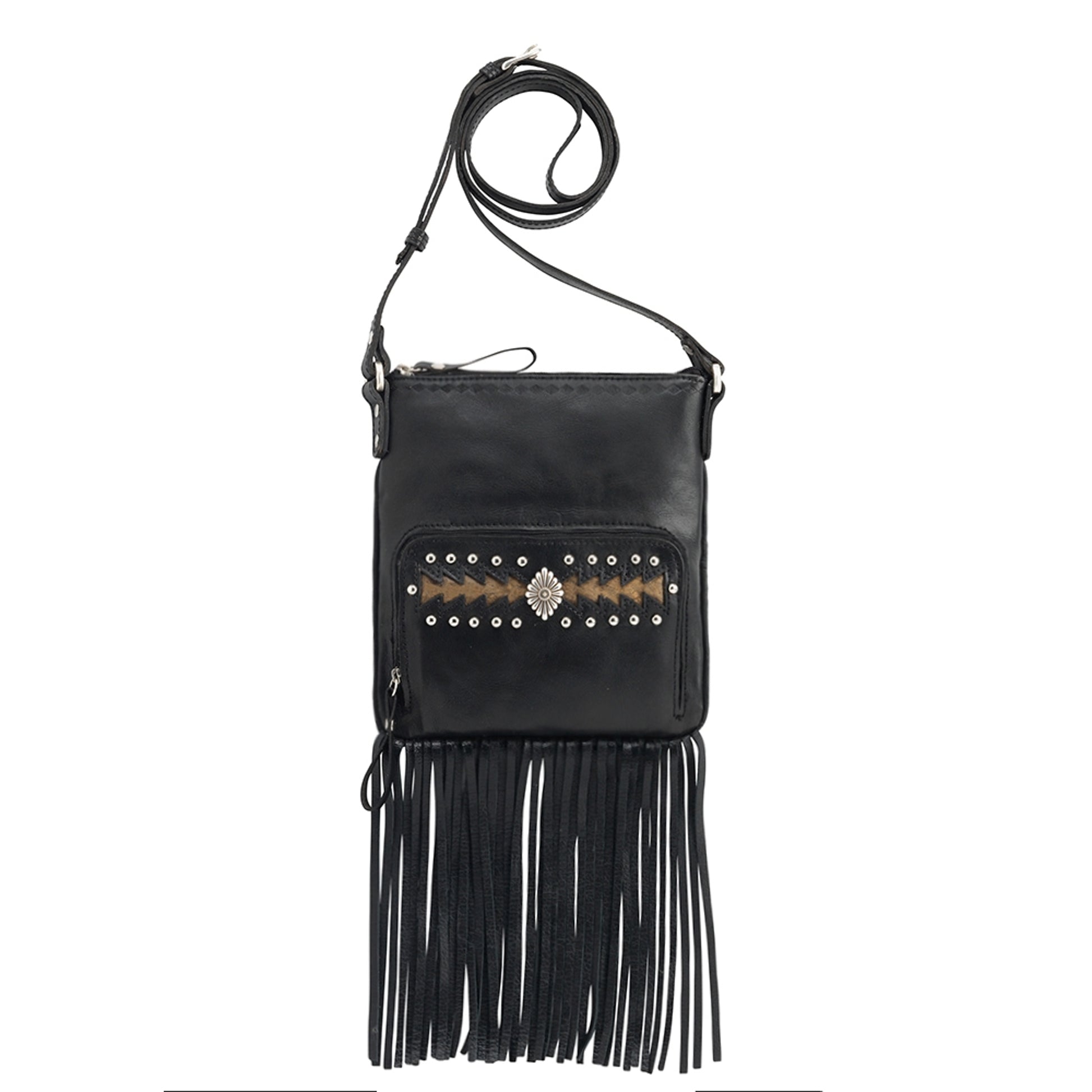 AMERICAN WEST Moon Dancer Crossbody Bag/Wallet - Rose/Sand