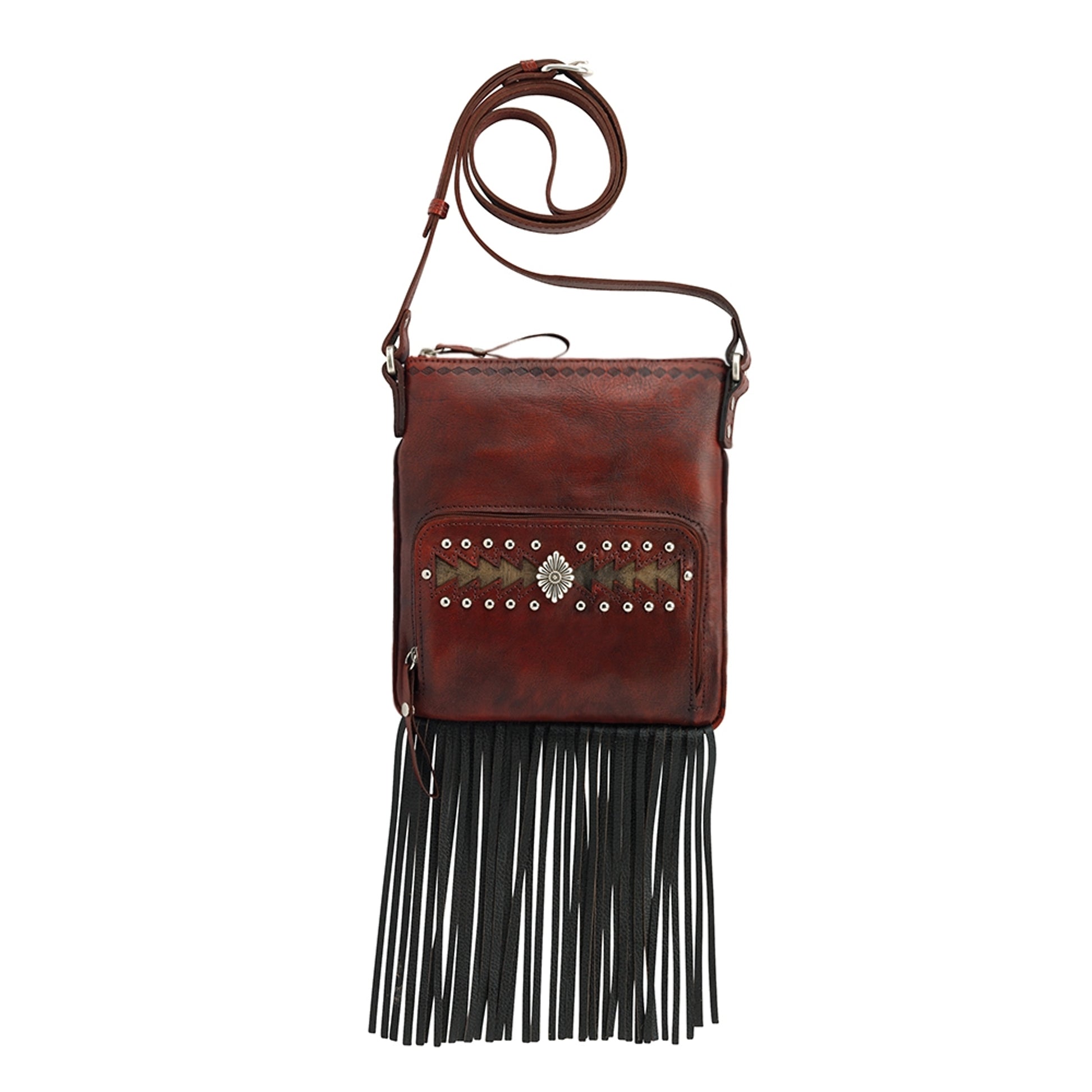 AMERICAN WEST Moon Dancer Crossbody Bag/Wallet - Rose/Sand