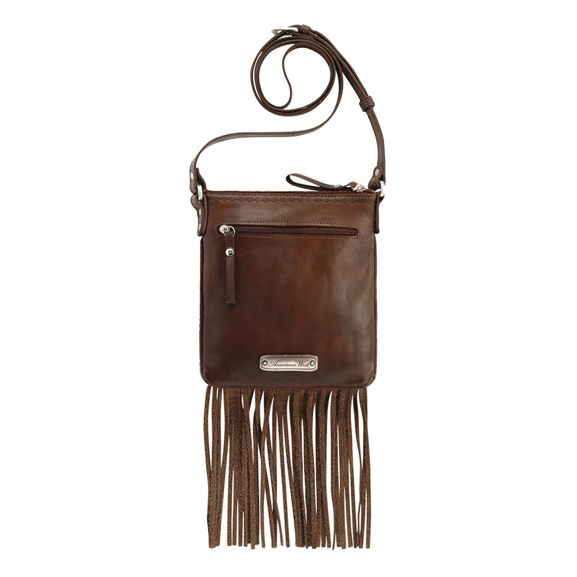 AMERICAN WEST Moon Dancer Crossbody Bag/Wallet - Rose/Sand