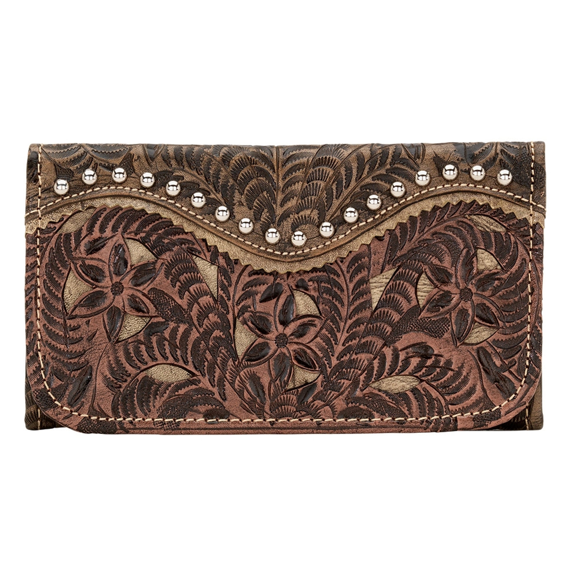 AMERICAN WEST Rosewood Tri-Fold Wallet