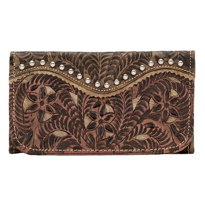 AMERICAN WEST Rosewood Tri-Fold Wallet