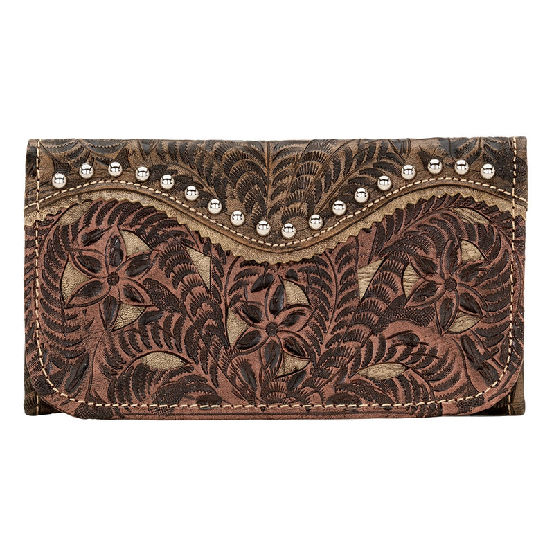 AMERICAN WEST Rosewood Tri-Fold Wallet