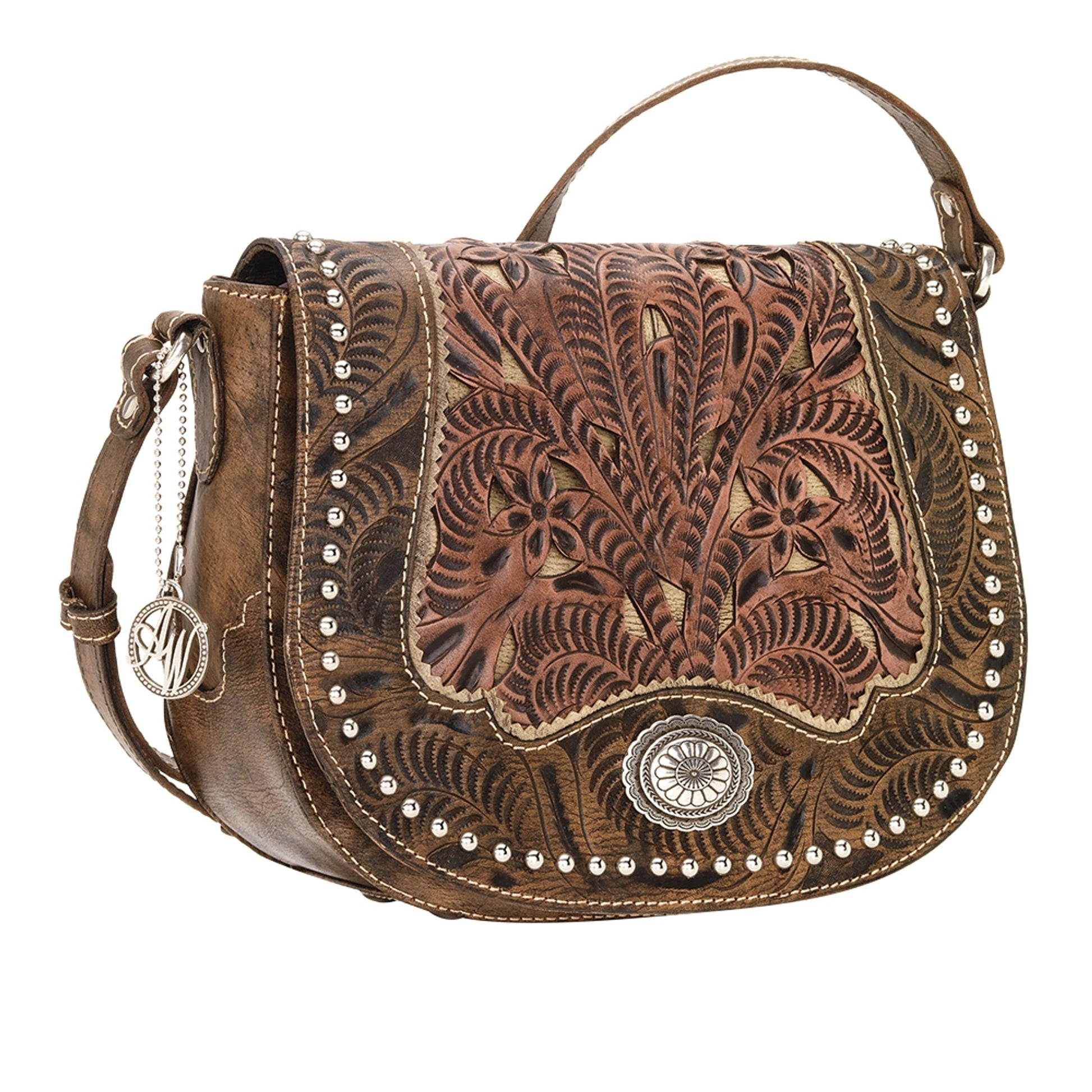 AMERICAN WEST Rosewood Saddle Flap Crossbody Bag