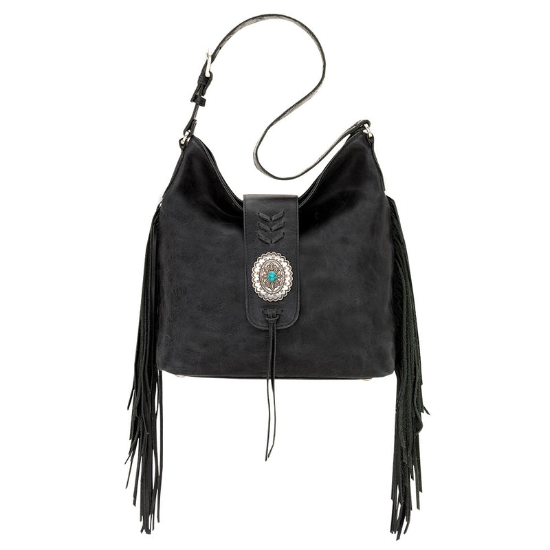 AMERICAN WEST Seminole Soft Slouch Shoulder Bag - Charcoal