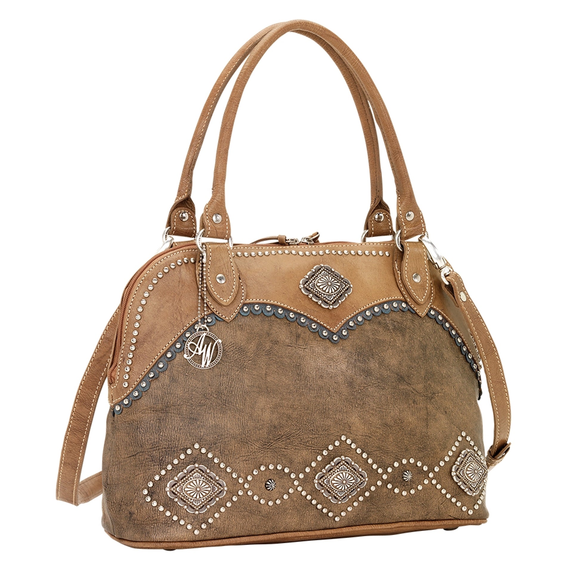 AMERICAN WEST Sierra Zip-Around Satchel and Crossbody Bag