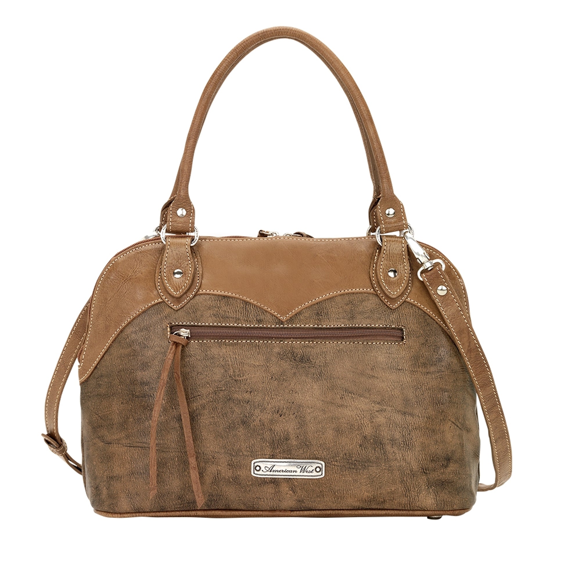AMERICAN WEST Sierra Zip-Around Satchel and Crossbody Bag