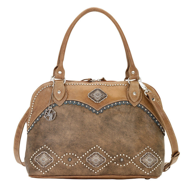 AMERICAN WEST Sierra Zip-Around Satchel and Crossbody Bag
