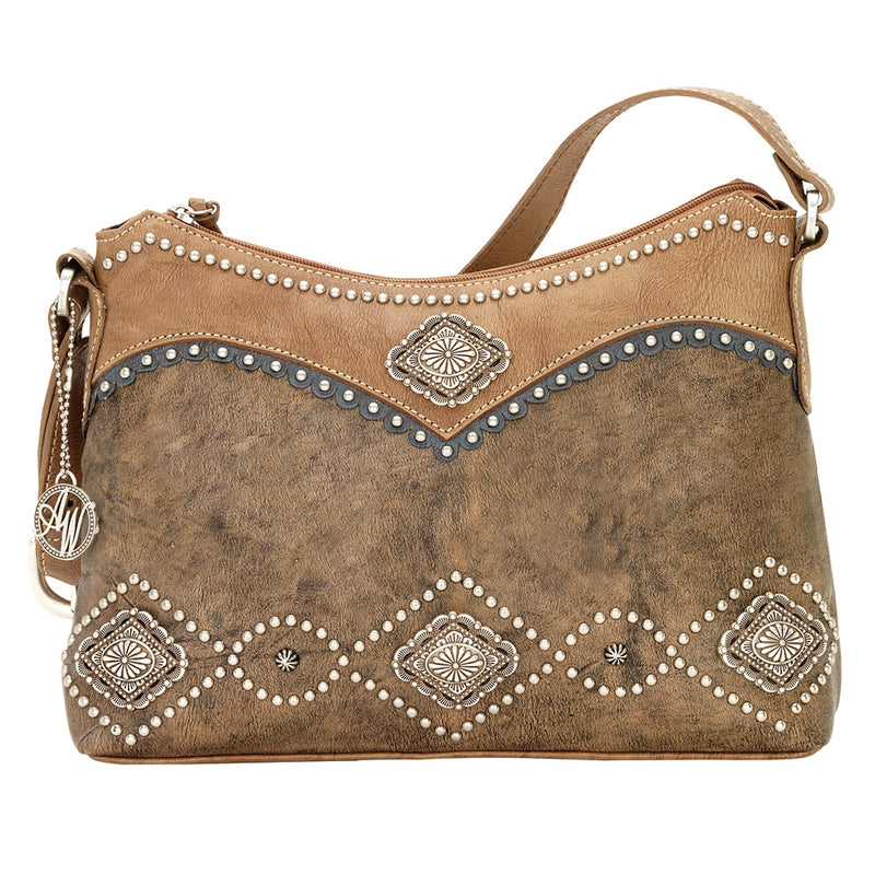 AMERICAN WEST Sierra Zip-Top Shoulder Bag
