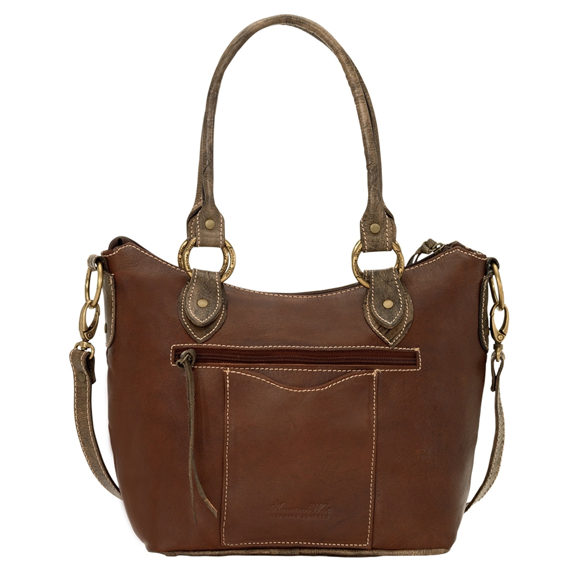 AMERICAN WEST Zuni Passage Convertible Zip Top Bucket Tote