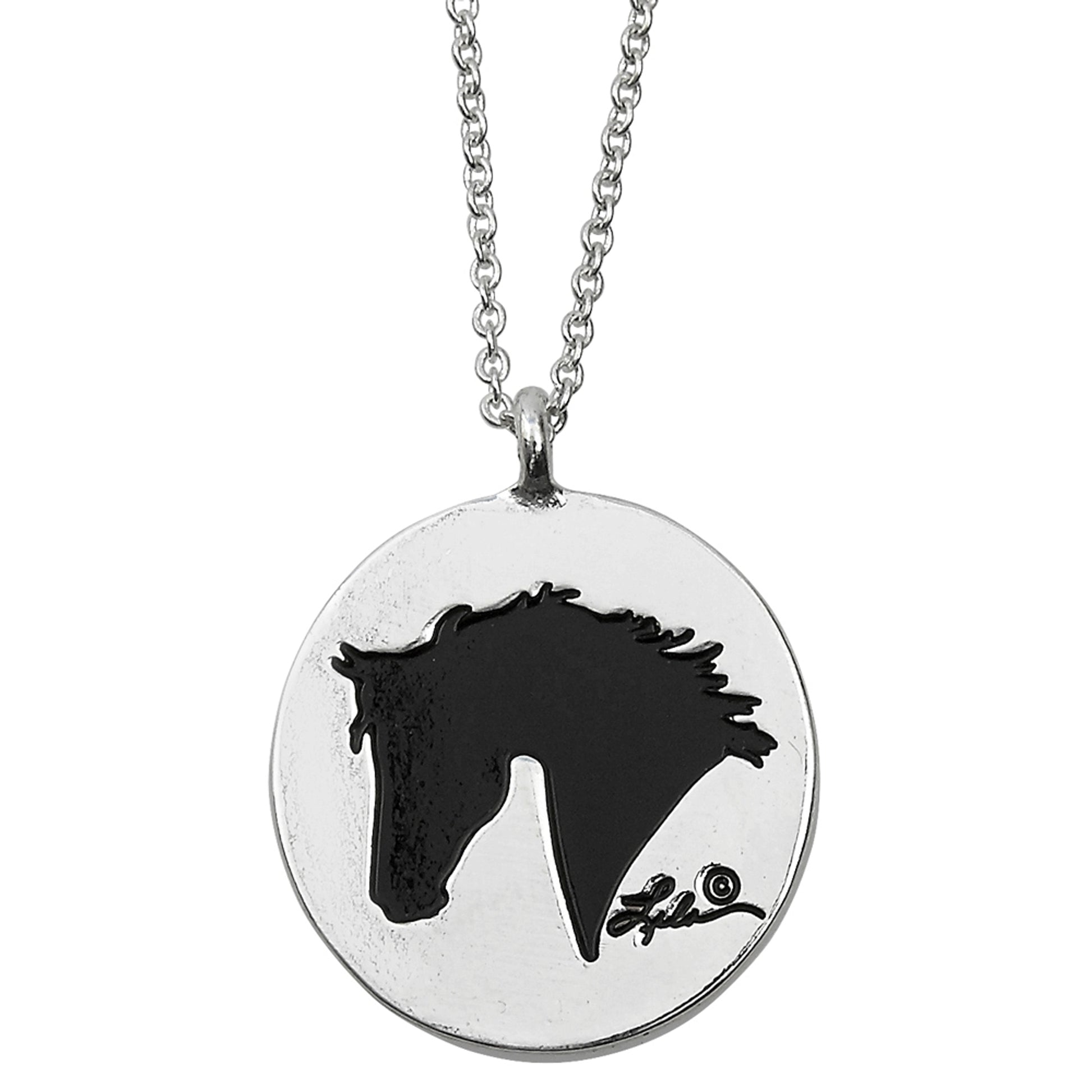 Ladies Lila 'Live, Laugh ,Love, Ride' Necklace