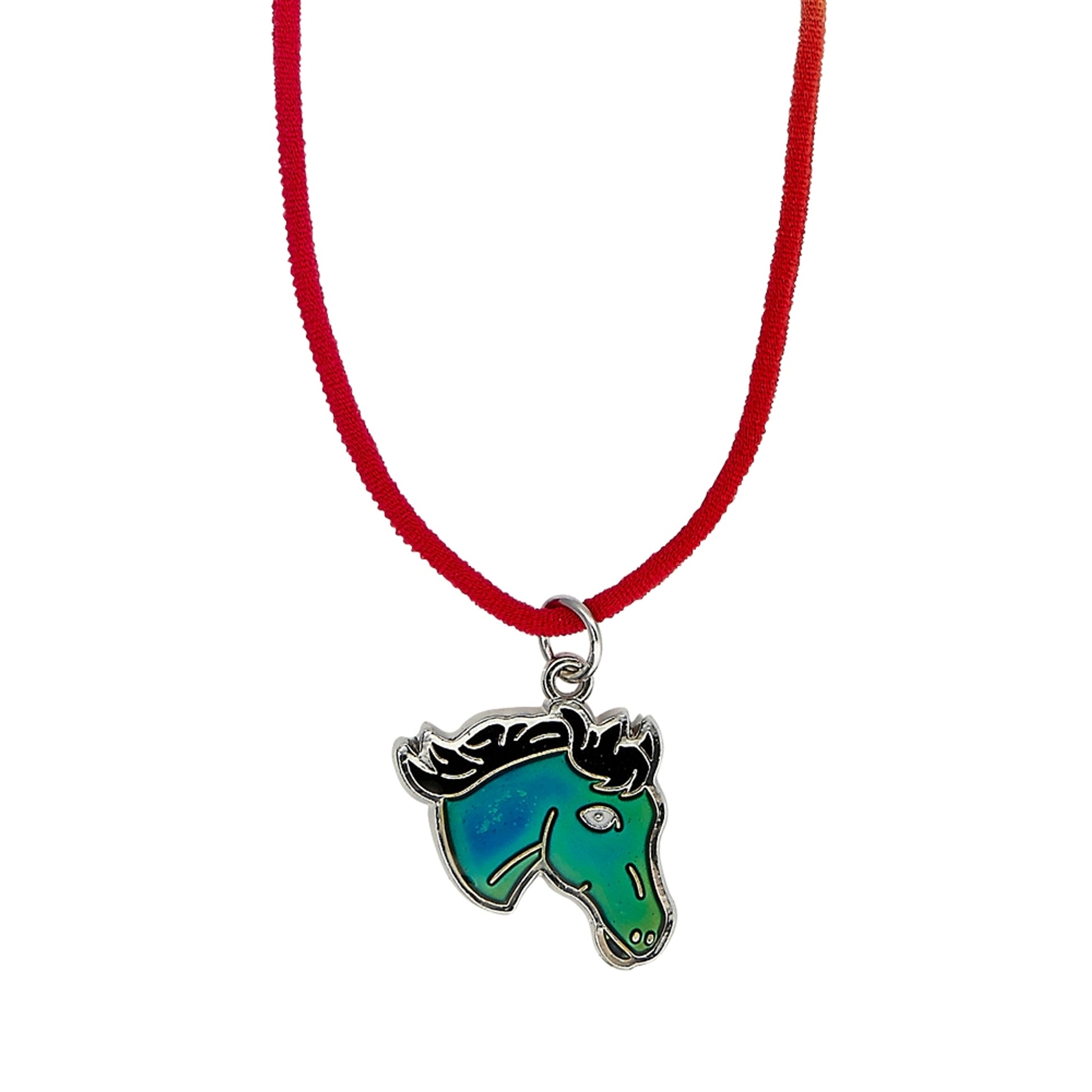 Kids Horse Head Mood Necklace