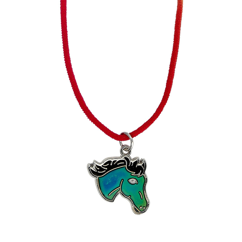 Kids Horse Head Mood Necklace