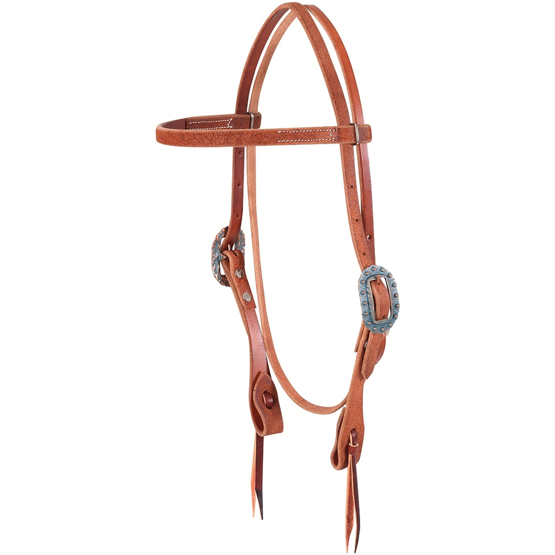 Martin Roughout Copper Patina Browband Headstall
